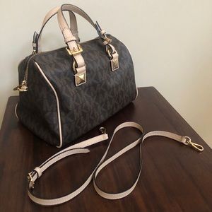 Michael Kors Brown Grayson Medium Satchel